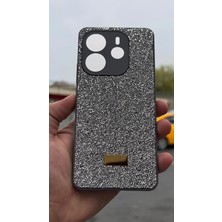 İzel Aksesuar Redmi Note 14 4g Içi Kadife Taşlı Işıltılı Pırlanta Silikon Kapak Kılıf