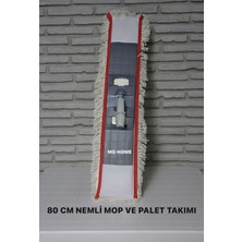 PremiumPort 80 cm Nemli Mop ve Palet Takımı, Pratik ve Etkili Temizlik Seti