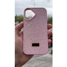 İzel Aksesuar Apple Iphone 16 Içi Kadife Taşlı Işıltılı Pırlanta Silikon Kapak Kılıf