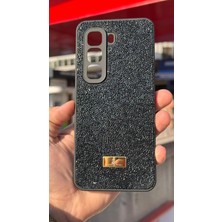 İzel Aksesuar Infinix Hot 50 Pro Içi Kadife Taşlı Işıltılı Pırlanta Silikon Kapak Kılıf