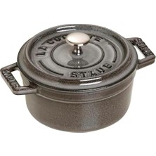 Mi-Ça Home Staub 405001060 Mını Döküm Tencere Yuv. Grı 10 cm