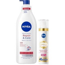 Mi-Ça Home Repair&care Nemlendirici Vücut Losyonu 400ML ve SPF50 LUMINOUS630 Leke Karşıtı Gündüz Yüz Kremi 40ML