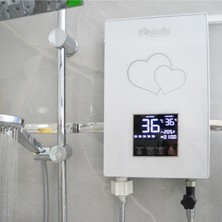 Feyza Design Dijital Sıcaklık Ayarlı Akıllı Şofben Beyaz, Güçlü ve Kullanışlı