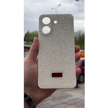 İzel Aksesuar Redmi 13C Içi Kadife Taşlı Işıltılı Pırlanta Silikon Kapak Kılıf