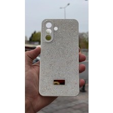 İzel Aksesuar Samsung Galaxy A36 5g  Içi Kadife Taşlı Işıltılı Pırlanta Silikon Kapak Kılıf