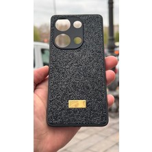 İzel Aksesuar Redmi Note 13 Pro 4g Içi Kadife Taşlı Işıltılı Pırlanta Silikon Kapak Kılıf