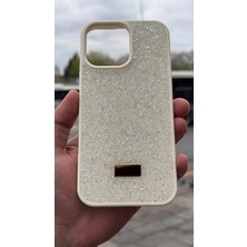 İzel Aksesuar Apple Iphone 16 Pro Max Içi Kadife Taşlı Işıltılı Pırlanta Silikon Kapak Kılıf