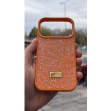 İzel Aksesuar Apple Iphone 17 Pro Içi Kadife Taşlı Işıltılı Pırlanta Silikon Kapak Kılıf