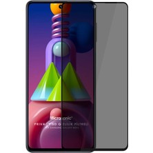 Mi-Ça Home Galaxy M31S Privacy 5d Gizlilik Filtreli Cam Ekran Koruyucu Siyah