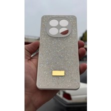 İzel Aksesuar Redmi Note 14 Pro 4g Içi Kadife Taşlı Işıltılı Pırlanta Silikon Kapak Kılıf