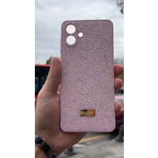 İzel Aksesuar Samsung Galaxy A07  Içi Kadife Taşlı Işıltılı Pırlanta Silikon Kapak Kılıf