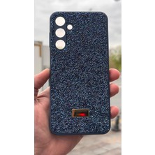 İzel Aksesuar Samsung Galaxy A16  Içi Kadife Taşlı Işıltılı Pırlanta Silikon Kapak Kılıf