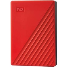 Daisy Home Wd 4tb My Passport Taşınabilir Harici Hard Disk, Kırmızı, BPKJ0040BRD, Wesn