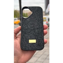 İzel Aksesuar Apple Iphone 17 Içi Kadife Taşlı Işıltılı Pırlanta Silikon Kapak Kılıf
