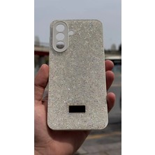 İzel Aksesuar Samsung Galaxy A37 5g  Içi Kadife Taşlı Işıltılı Pırlanta Silikon Kapak Kılıf