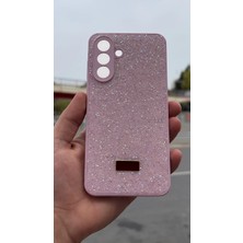 İzel Aksesuar Samsung Galaxy A56 5g  Içi Kadife Taşlı Işıltılı Pırlanta Silikon Kapak Kılıf