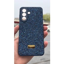 İzel Aksesuar Samsung Galaxy A57 5g  Içi Kadife Taşlı Işıltılı Pırlanta Silikon Kapak Kılıf