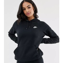 Nike Sportswear Essential Po Hoodie Kapüşonlu Sweatshirt Siyah