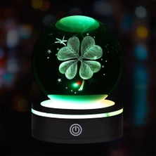 Cm Store Usb'li Yonca Tasarımlı Dönen Cam Küre