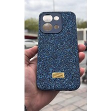 İzel Aksesuar Redmi 15C Içi Kadife Taşlı Işıltılı Pırlanta Silikon Kapak Kılıf
