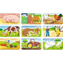 Daisy Home 73337 Puzzle Çiftlik, 9 x 2 Parça