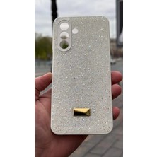 İzel Aksesuar Samsung Galaxy A17 5g  Içi Kadife Taşlı Işıltılı Pırlanta Silikon Kapak Kılıf