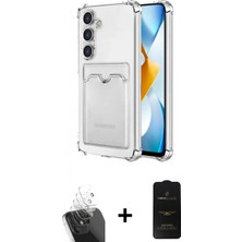 Marsilyan™- Galaxy S24 Plus Kılıf Doruk Klasik Koleksiyonu - Siyah 6d Antistatik Mat Seramik Hayalet Nano Ekran Koruyucu + Şeffaf Kamera Lens Koruma Cam