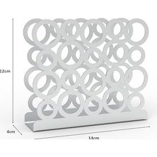 Mi-Ça Home Modern Halka Tasarımıyla Zarif Sofralar: Gümüş Renk Metal Peçetelik
