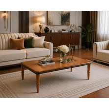 Fami Home | Berlin Orta Sehpa Ahşap Ayaklı Modern- Avangard Salon Sehpası