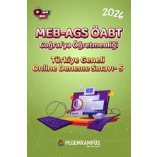 Pegem Kampüs 2026 MEB-AGS ÖABT Coğrafya Öğretmenliği Türkiye Geneli Online Den