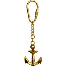 Cm Store Denizci Temalı Pirinç Çapa Anahtarlık