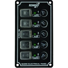 Remkay Tekne & Karavan 5li Switch Sigorta Paneli