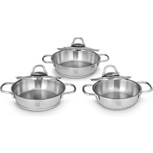 Mi-Ça Home Serenk Definition 6 Parça Çelik Sahan Seti