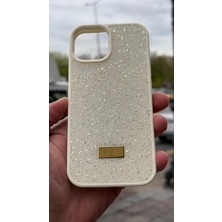 İzel Aksesuar Apple Iphone 15 Içi Kadife Taşlı Işıltılı Pırlanta Silikon Kapak Kılıf