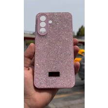 İzel Aksesuar Samsung Galaxy A37 5g  Içi Kadife Taşlı Işıltılı Pırlanta Silikon Kapak Kılıf