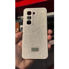 İzel Aksesuar Infinix Hot 50 Pro Içi Kadife Taşlı Işıltılı Pırlanta Silikon Kapak Kılıf