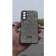 İzel Aksesuar Samsung Galaxy A56 5g  Içi Kadife Taşlı Işıltılı Pırlanta Silikon Kapak Kılıf