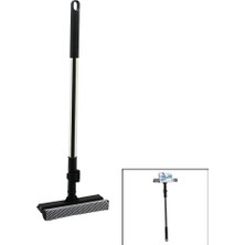 Cm Store 2in1 Başlı=çekpas - File Kaplı Sünger Çok Amaçlı Yüzey Temizlik Mop - Camsil Kilitli Uzayan Metal SAP=56-94CM (5067)