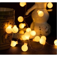 Cm Store Beyaz Top LED Gün Işığı Pilli 2 Kademeli