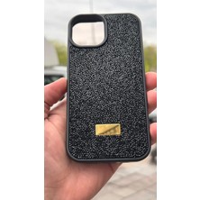 İzel Aksesuar Apple Iphone 15 Içi Kadife Taşlı Işıltılı Pırlanta Silikon Kapak Kılıf