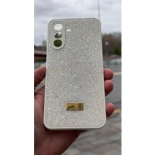 İzel Aksesuar Samsung Galaxy A26 5g  Içi Kadife Taşlı Işıltılı Pırlanta Silikon Kapak Kılıf