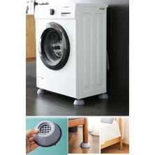 Daisy Home Gri Silikon Tabanlı Ses ve Titreşim Azaltıcı Ayaklık 4 Adet Çamaşır Makinesi ve Kurutma Makineleri