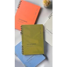 Daisy Home Spiralli 80 Yaprak Çizgisiz A5 Defter, Not Defteri, Okul Defteri, 4 Farklı Renk Seçeneği (01 Light Grey)