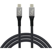 Daisy Home - USB 4 Hızlı Şarj, Data ve Görüntü Aktarım Kablosu - Type USB C Thunderbolt 4/3 Uyumlu, USB 4, 40GBPS Veri Aktarım, 240W Şarj Gücü, 8k 60Hz, 4K 144Hz / 120Hz / 60Hz, Hdr (1 Metre)