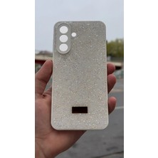 İzel Aksesuar Samsung Galaxy A56 5g  Içi Kadife Taşlı Işıltılı Pırlanta Silikon Kapak Kılıf