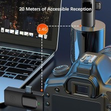 Daisy Home Kablosuz Ikili Yaka Mikrofonu ile Uyumlu 3.5mm Aux Type-C Pc Tablet Video Kayıt Röportaj Canlı Yayın Vlog Kablosuz Mikrofon USB C ve Amfi ve Bilgisayar Uyumlu ZR564