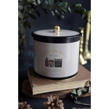 Daisy Home Desenli Erzak Saklama Kabı - Metal Saklama Kabı 17,5 cm x 15,5 cm (Azura Coffee)