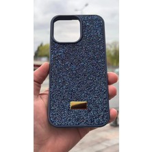 İzel Aksesuar Apple Iphone 16 Pro Max Içi Kadife Taşlı Işıltılı Pırlanta Silikon Kapak Kılıf