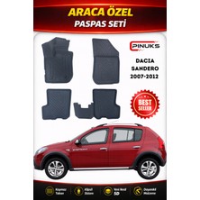 PINUKS Dacıa Sandero 2008 Araca Özel Havuzlu  5d  Oto Paspas Seti Pro Seri