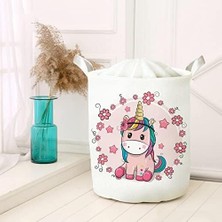 Daisy Home Çok Amaçlı Oyuncak Saklama Kutusu Kirli Çamaşır Piknik Sepeti Katlanır Düzenleyici Keçe Model 00243